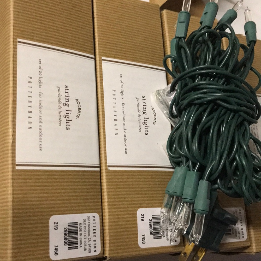 Pottery Barn Christmas lights